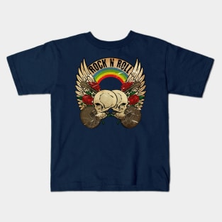 Skull Rock Vintage Kids T-Shirt